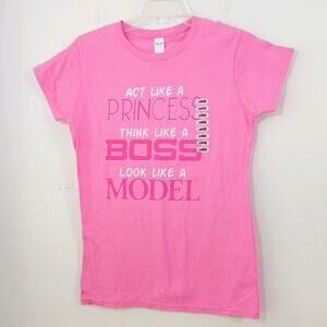 NWT Princess Boss Model graphic T-shirt tee L